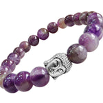 Load image into Gallery viewer, Amethyst Buddha Bracelet
