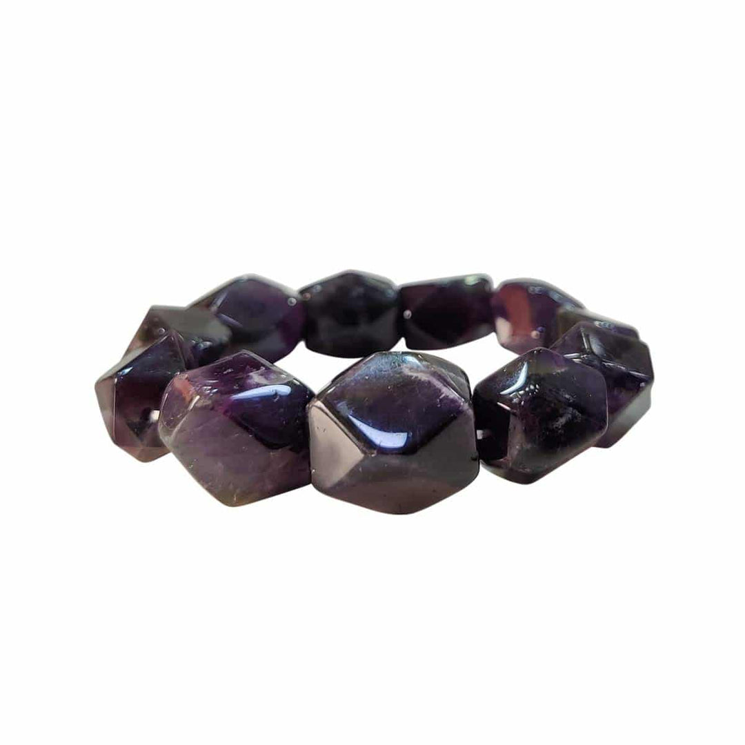 Amethyst Cube Tumble Bracelet