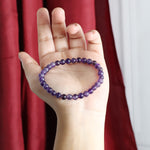 Load image into Gallery viewer, Amethyst Round Beads Bracelet
