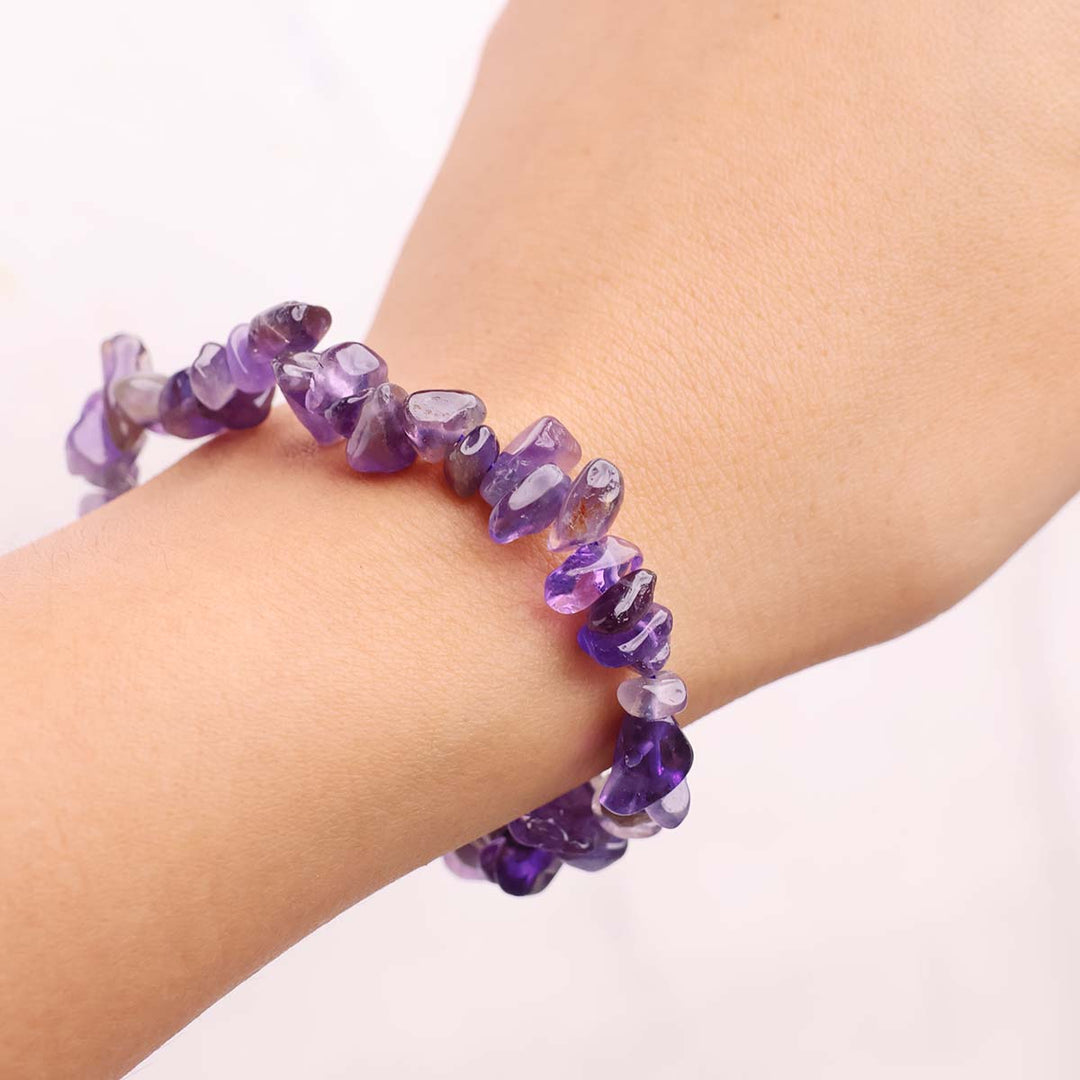 Amethyst Chips Bracelet