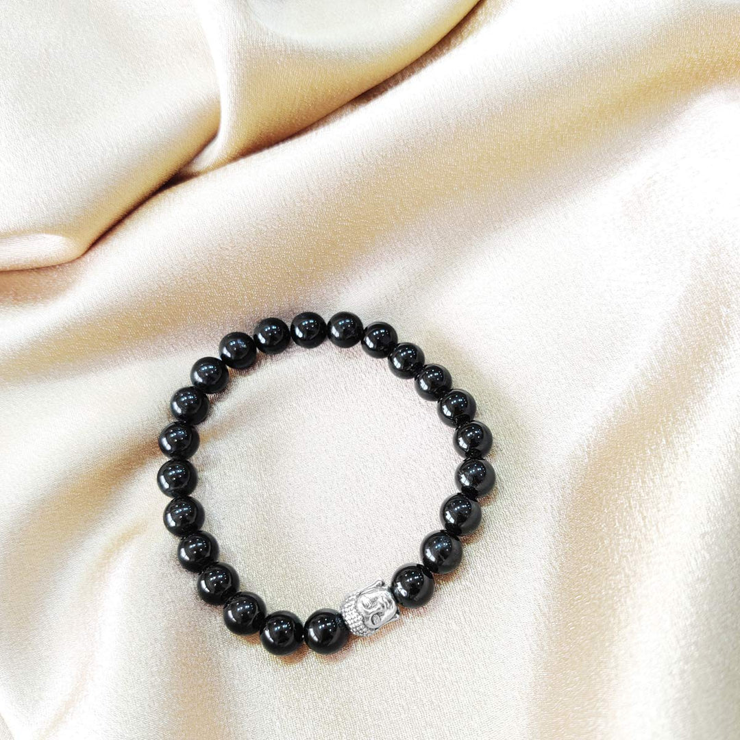 Black Tourmaline Buddha Bracelet