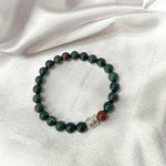Load image into Gallery viewer, BloodStone Buddha Bracelet
