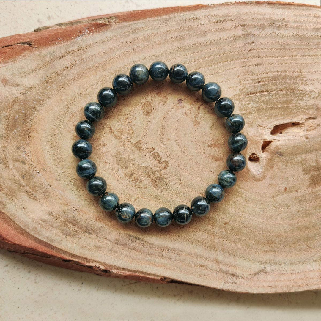 Blue Tiger Eye Bracelet - 8mm