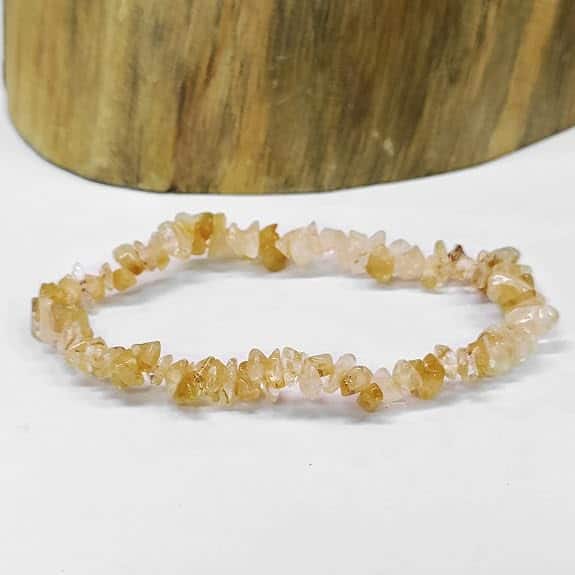 Citrine Chips Elastic Bracelet