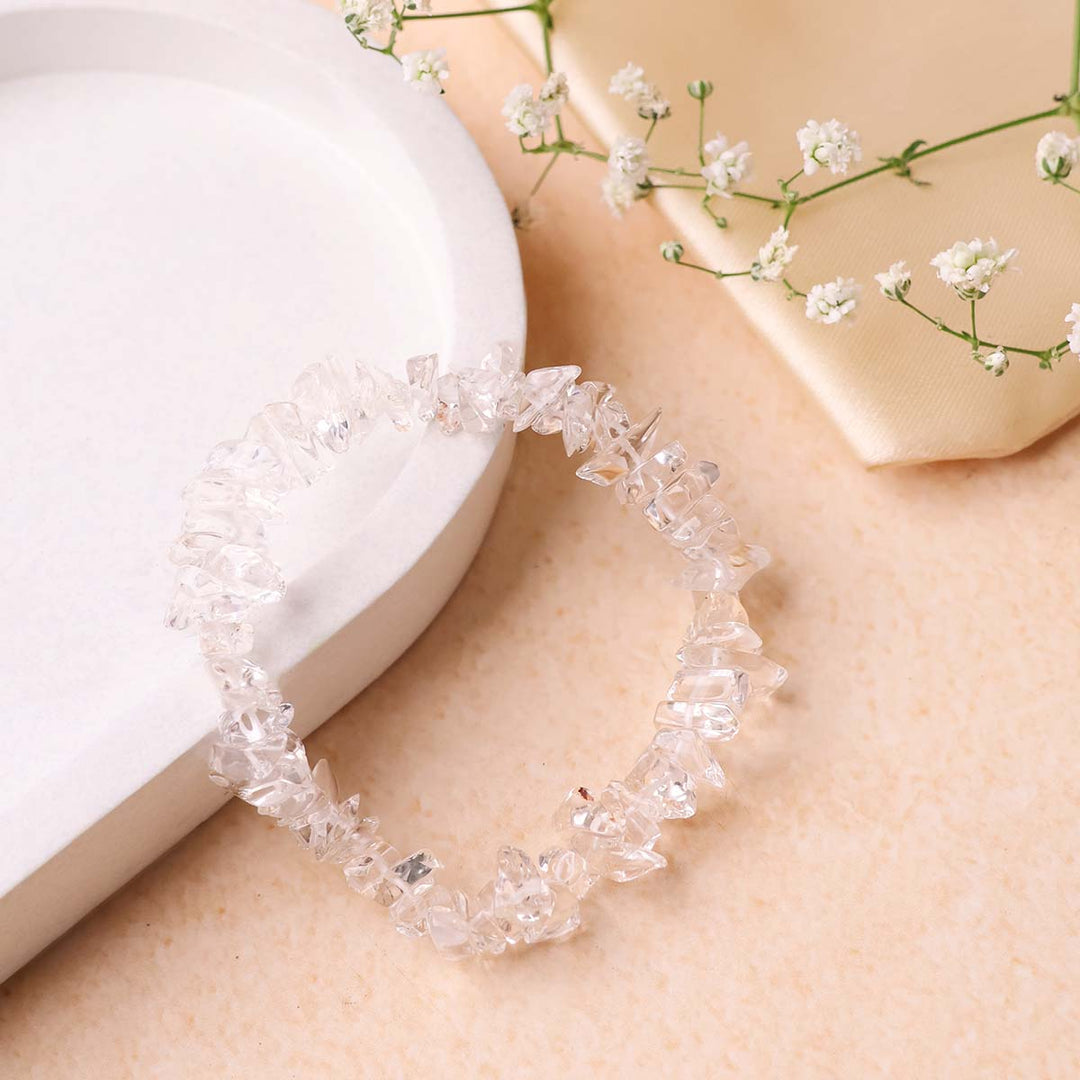 Clear Quartz Chips Bracelet