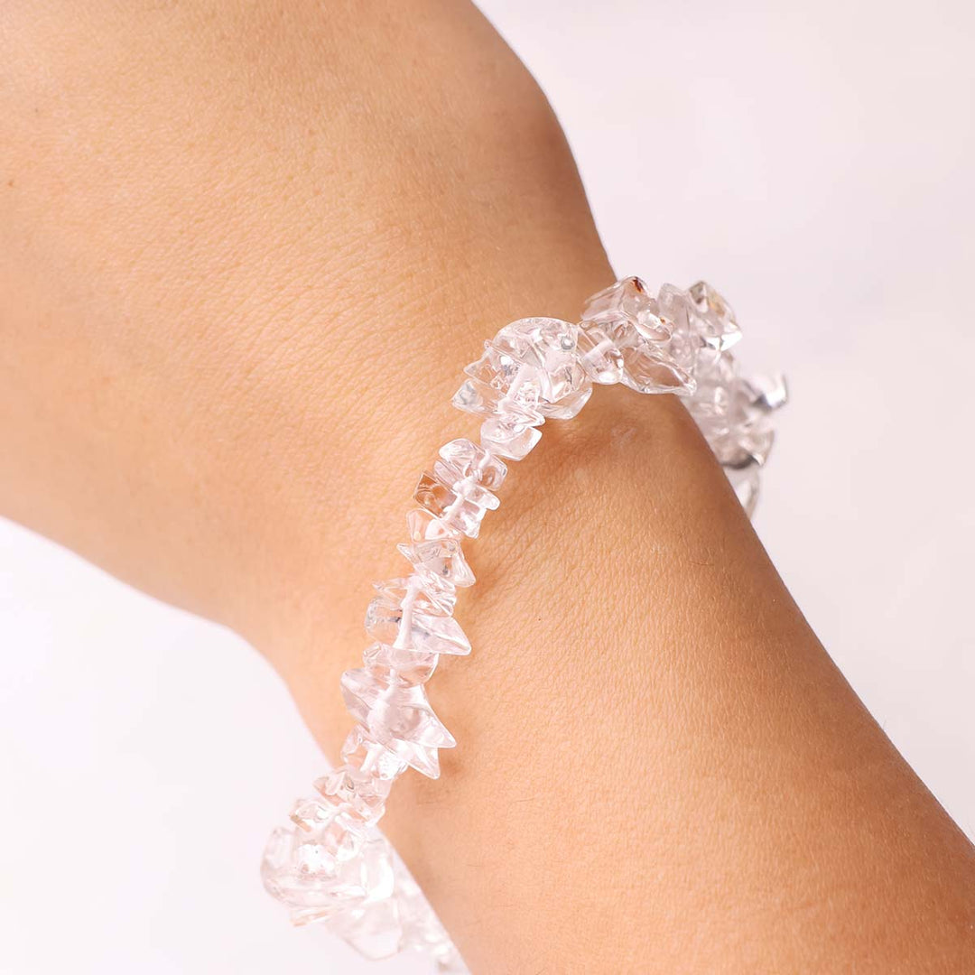 Clear Quartz Chips Bracelet