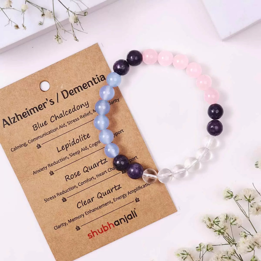 Customized Bracelet for Alzheimer's / Dementia Intention