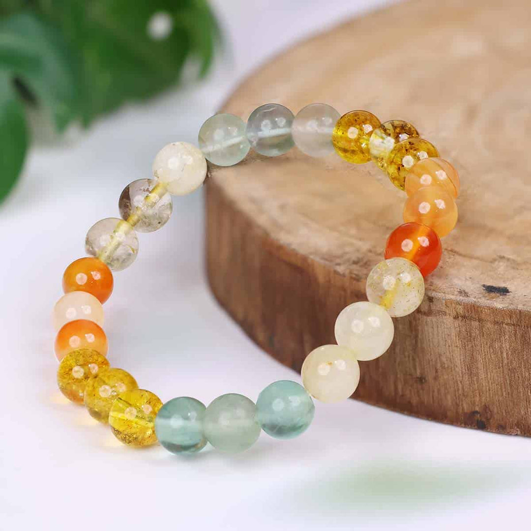 Customized Bracelet for Digestion, Stomach Pain / Gut Health Intention