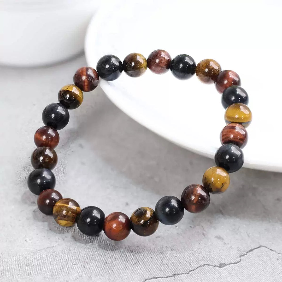 Customized Bracelet for Multi Tiger Eye Courage Intention