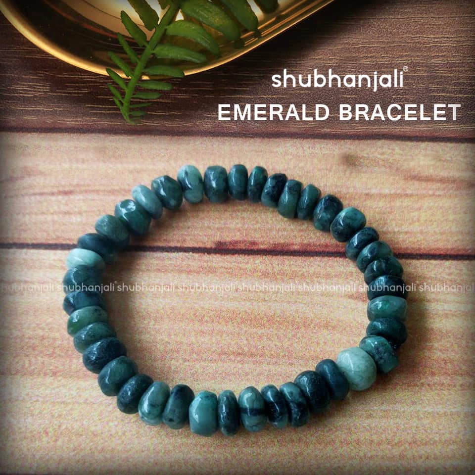 Emerald Bati Beads Bracelet