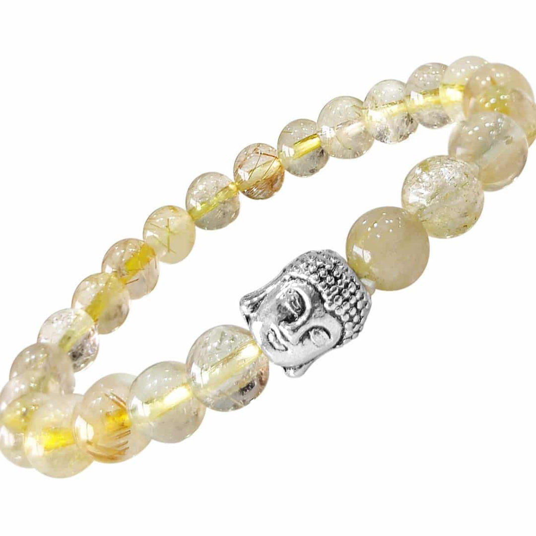 Golden Rutile Buddha Bracelet