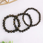 Load image into Gallery viewer, Golden Sheen Obsidian Bracelet

