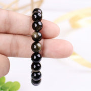 Golden Sheen Obsidian Bracelet