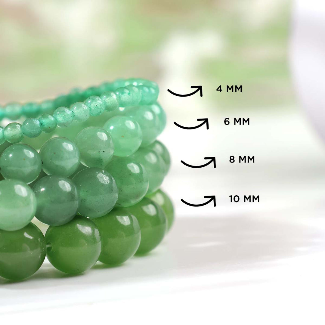 Green Aventurine Round Beads Bracelet