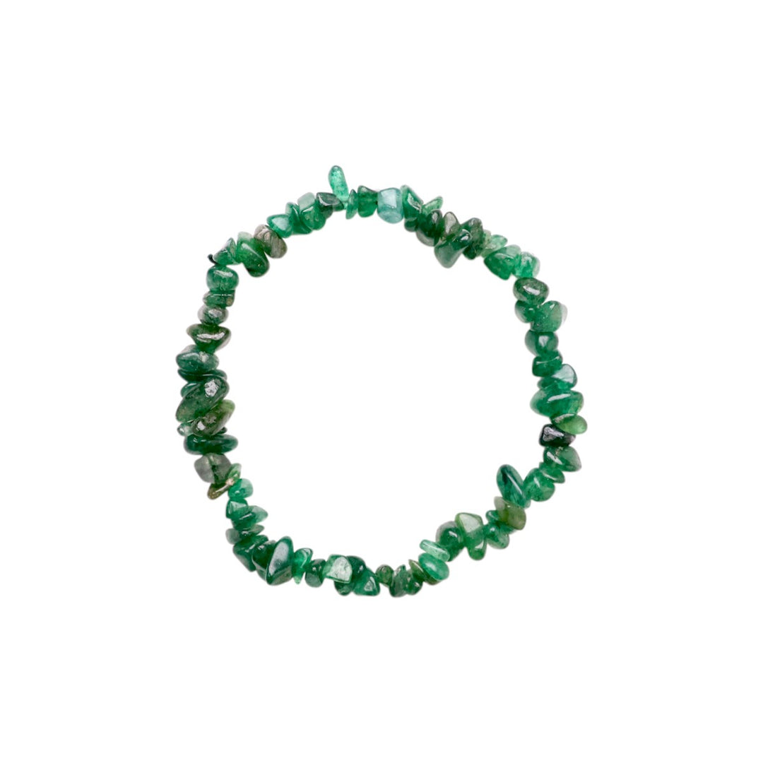 Green Jade Chip Bracelet