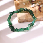 Load image into Gallery viewer, Green Jade Chip Bracelet
