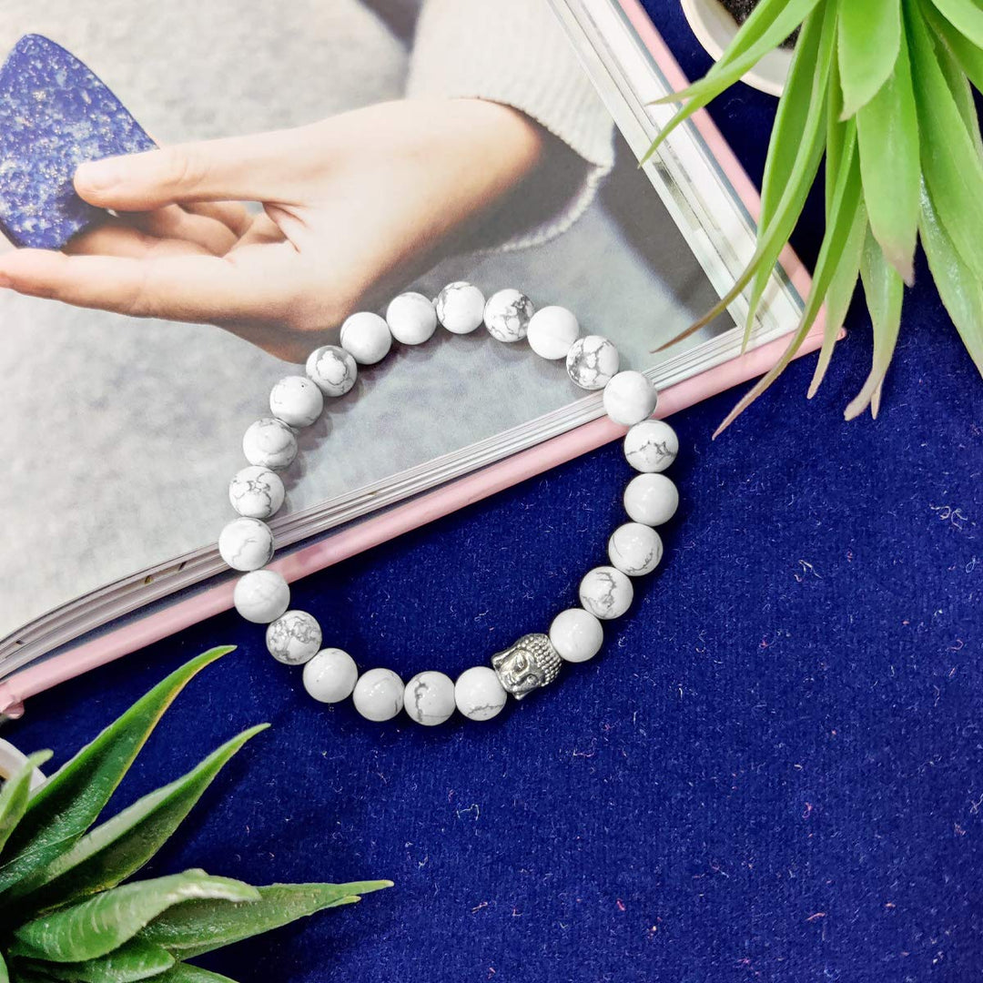 Howlite Buddha Bracelet