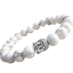 Load image into Gallery viewer, Howlite Buddha Bracelet
