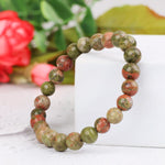 Load image into Gallery viewer, Unakite Bracelet 8mm
