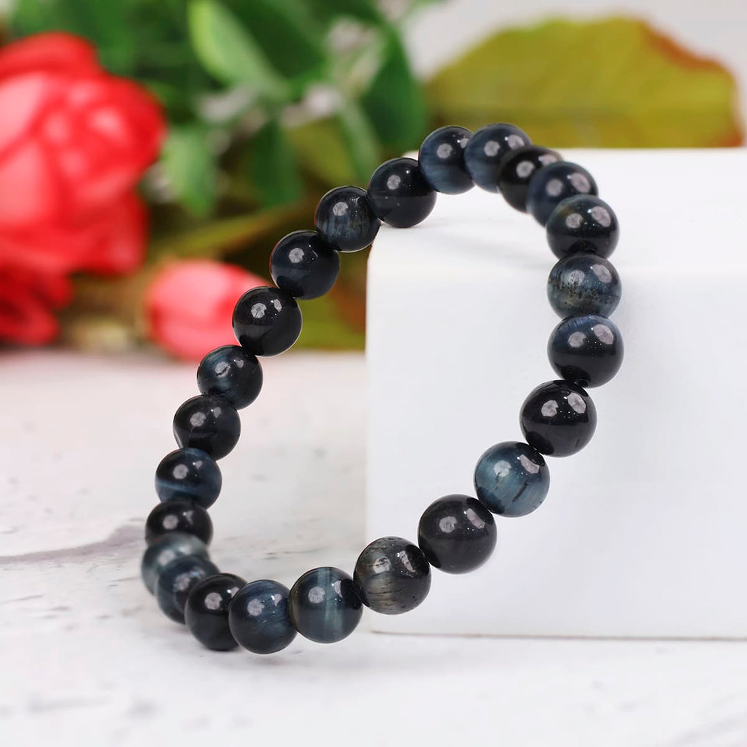 Blue Tiger Eye Bracelet - 8mm