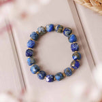 Load image into Gallery viewer, Lapis Box faceted Bracelet
