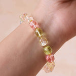 Load image into Gallery viewer, Multi Topaz Box Faceted Bracelet (Synthetic)
