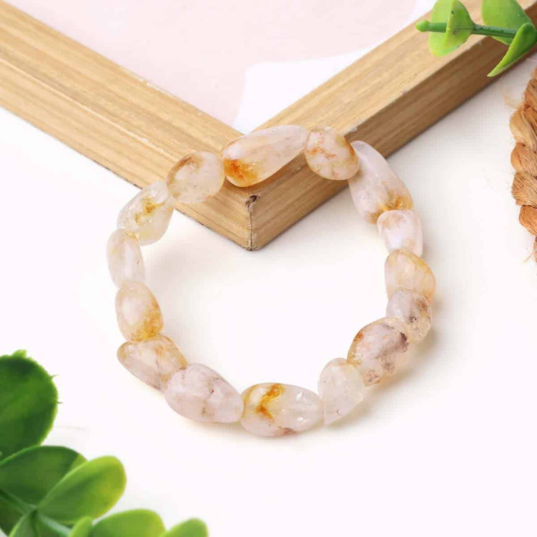 Natural Citrine Small Tumble Bracelet