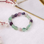 Load image into Gallery viewer, Multi Fluorite Small Tumble Bracelet

