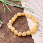 Load image into Gallery viewer, Yellow Calcite Small Tumble Bracelet
