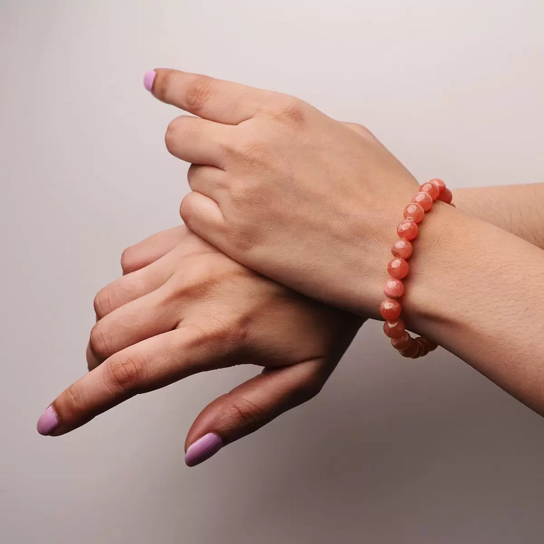 Jelly Rhodochrosite Bracelet