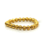 Load image into Gallery viewer, Lava Gold Metallic Bracelet 8 mm Stone Bracelet
