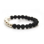 Load image into Gallery viewer, Metallic Lava Stone Bracelet 8 mm Stone Bracelet
