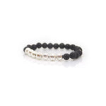 Load image into Gallery viewer, Metallic Lava Stone Bracelet 8 mm Stone Bracelet
