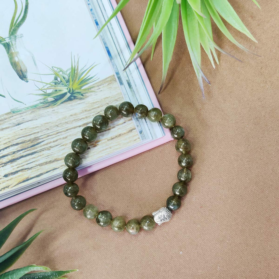 Labradorite Buddha Bracelet