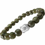 Load image into Gallery viewer, Labradorite Buddha Bracelet
