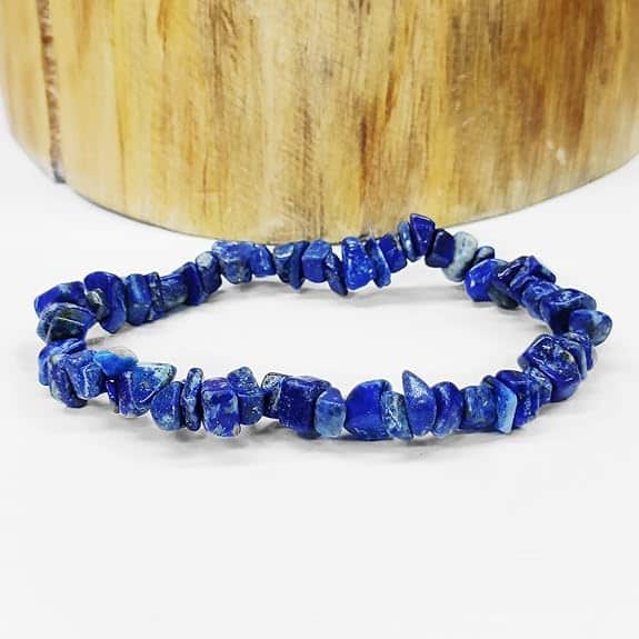 Lapis Lazuli Chips Elastic Bracelet