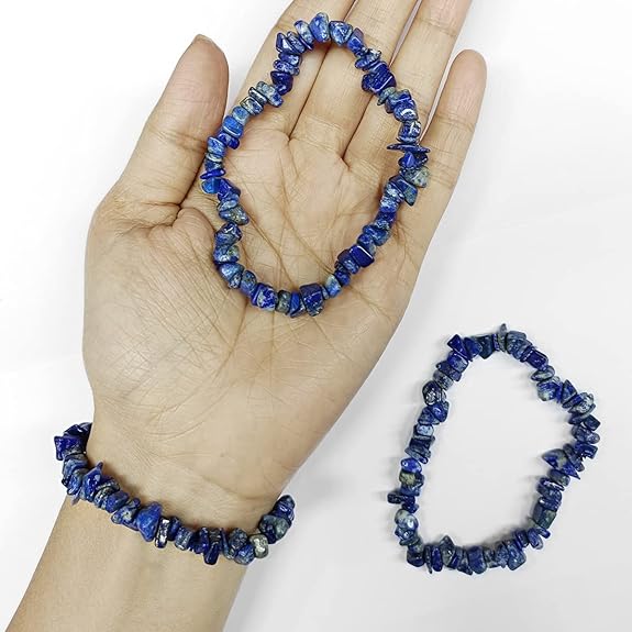 Lapis Lazuli Chips Elastic Bracelet