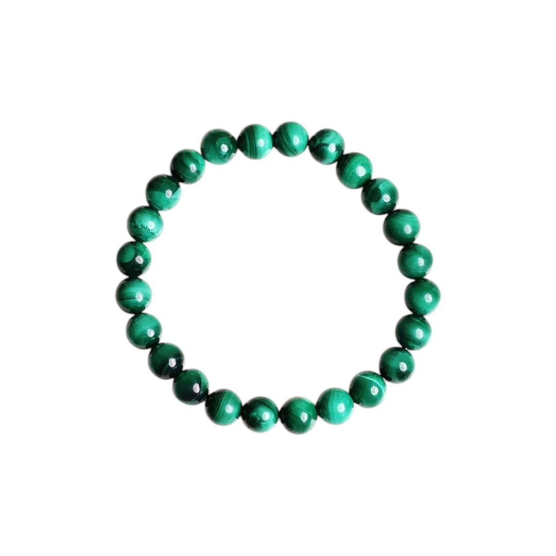 Malachite Round Beads Bracelet