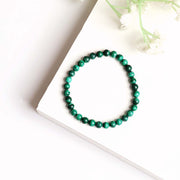 Malachite Round Beads Bracelet