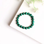 Load image into Gallery viewer, Malachite Round Beads Bracelet
