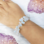 Load image into Gallery viewer, Moonstone Tear Drop Beads Bracelet

