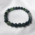 Load image into Gallery viewer, Moss Agate 8mm Bracelet
