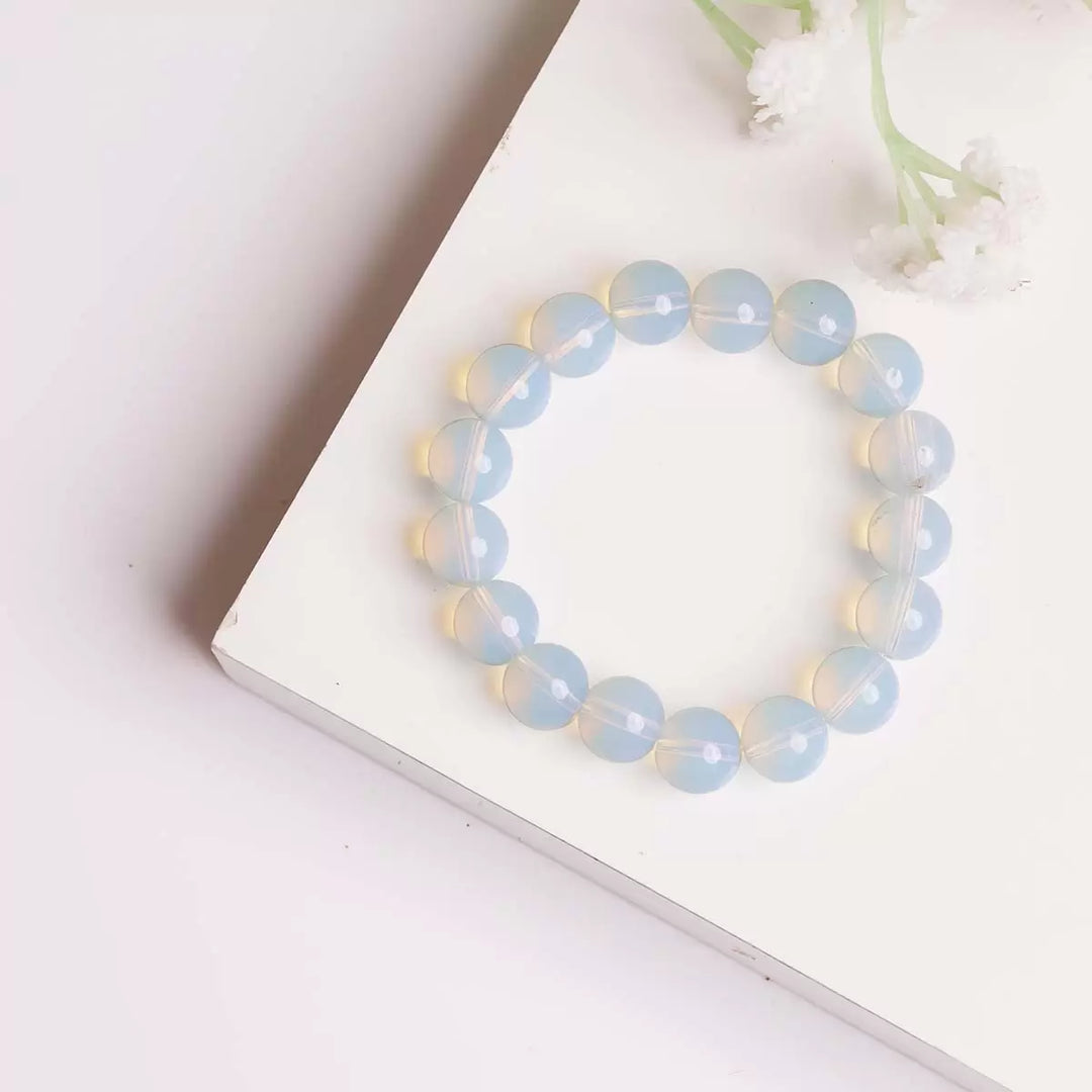 Opalite Bracelet In Round Beads (Man Made)