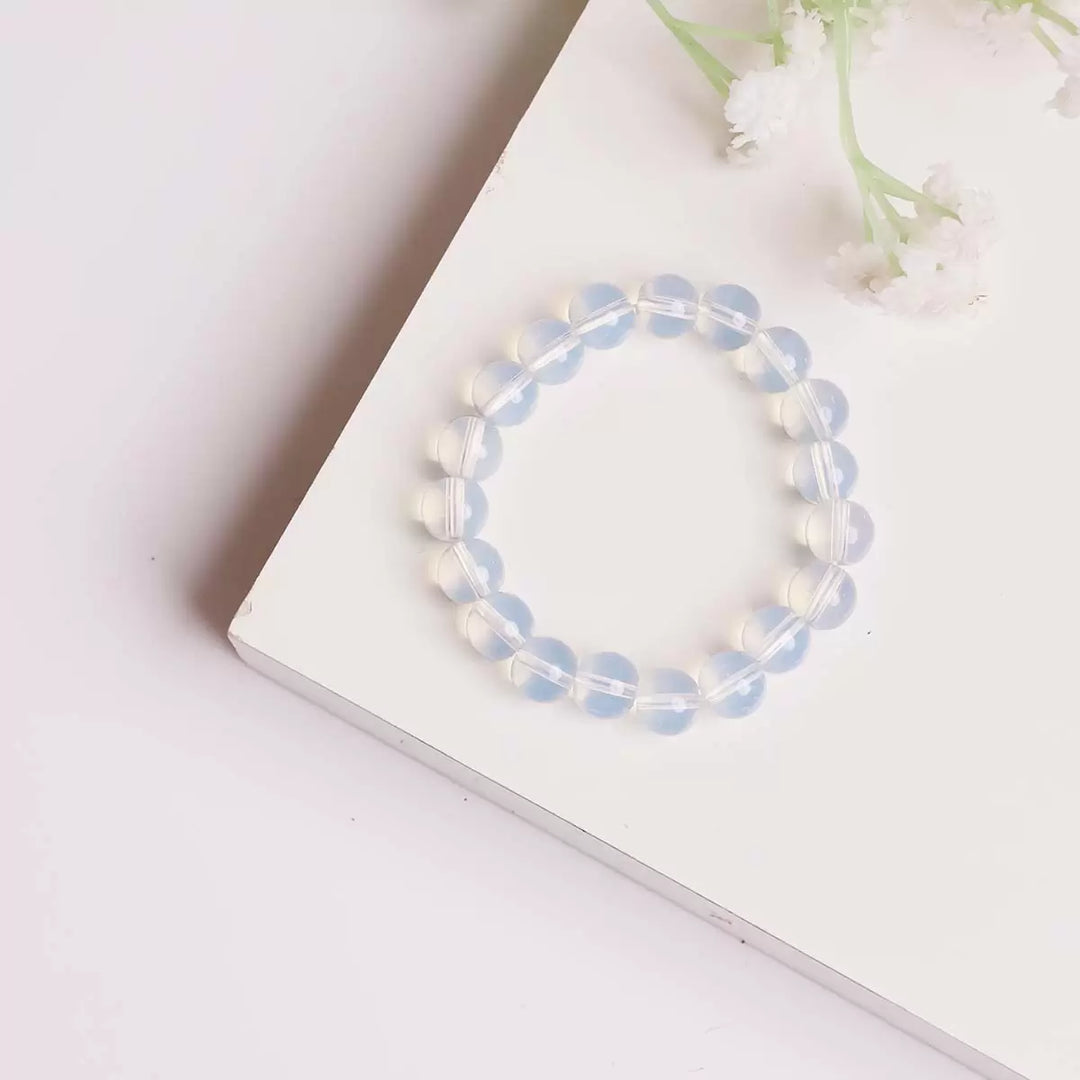 Opalite Bracelet In Round Beads (Man Made)