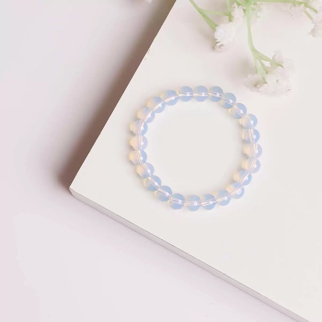 Opalite Bracelet In Round Beads (Man Made)