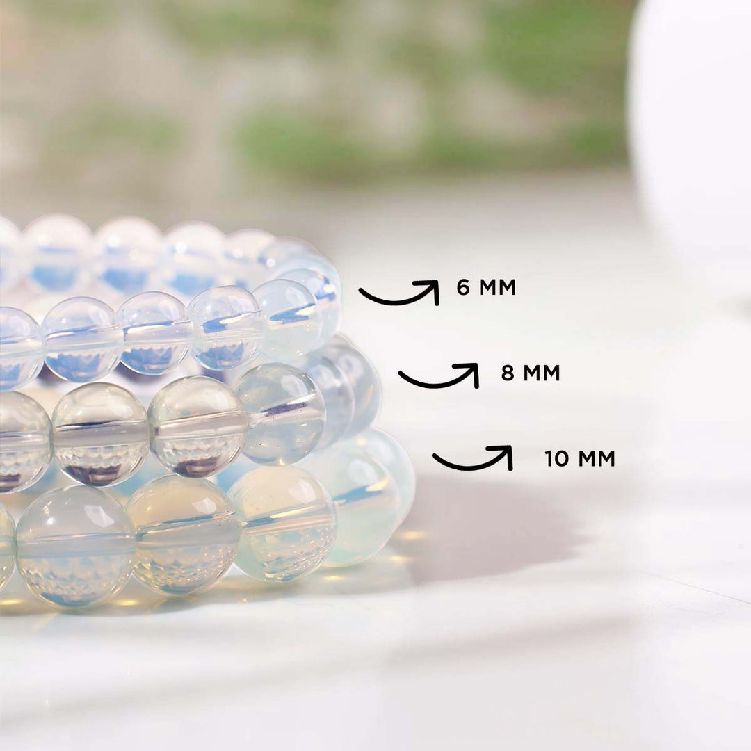 Opalite Round Beads Bracelet