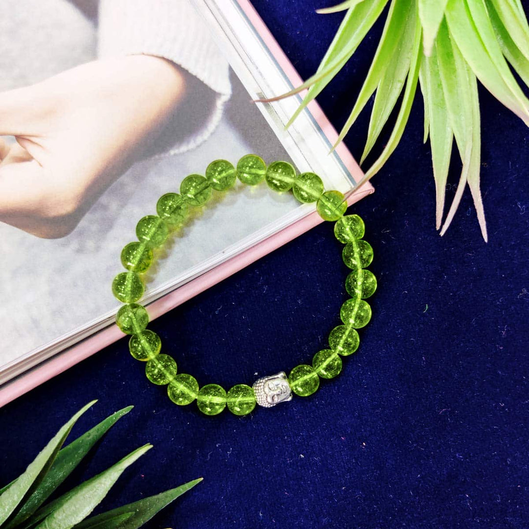 Peridot Buddha Bracelet