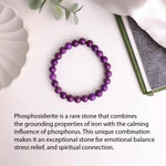 Load image into Gallery viewer, Phosphosiderite Round Beads Bracelet
