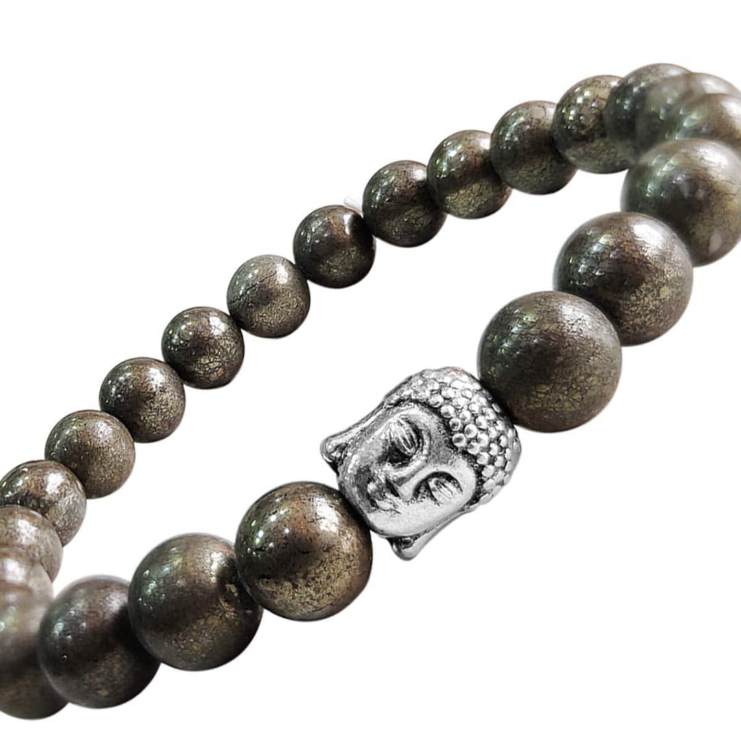 Pyrite Buddha Bracelet