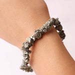Load image into Gallery viewer, Pyrite Cluster Bracelet

